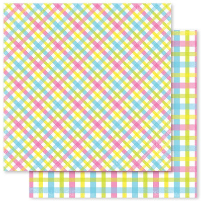 Lollipop Plaid F 12x12 Paper (12pc Bulk Pack) 20228 - Paper Rose Studio