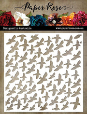 Lots and Lots of Birds 6x6" Stencil 21000 - Paper Rose Studio