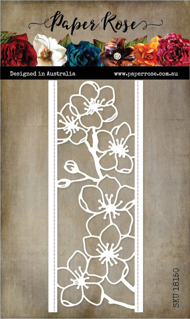 Lovely Florals Blossom Border Metal Die 18150 - Paper Rose Studio