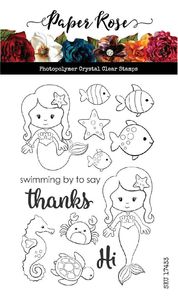 Mermaid Magic Clear Stamp Set 17433 - Paper Rose Studio