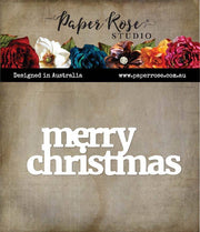 Merry Christmas Block Words Large Metal Cutting Die 26077 - Paper Rose Studio