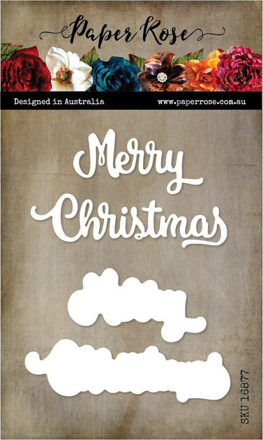 Merry Christmas Large Metal Cutting Die 16877 – Paper Rose Studio