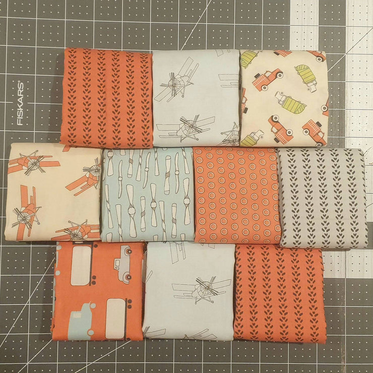 Mighty Machines - Lydia Nelson Fat Quarter Pack (10 piece - Style A) - Paper Rose Studio