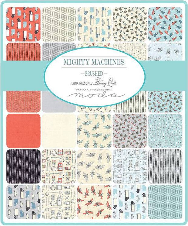 Mighty Machines - Lydia Nelson Fat Quarter Pack (12 piece - Style A) - Paper Rose Studio