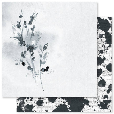 Monochrome Garden B 12x12 Paper (12pc Bulk Pack) 24739 - Paper Rose Studio