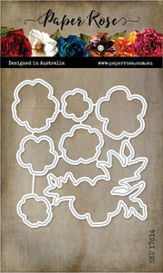 More Flowers 4x4 CLEAR STAMP & DIE SET 17613 17614 DISCONTINUED