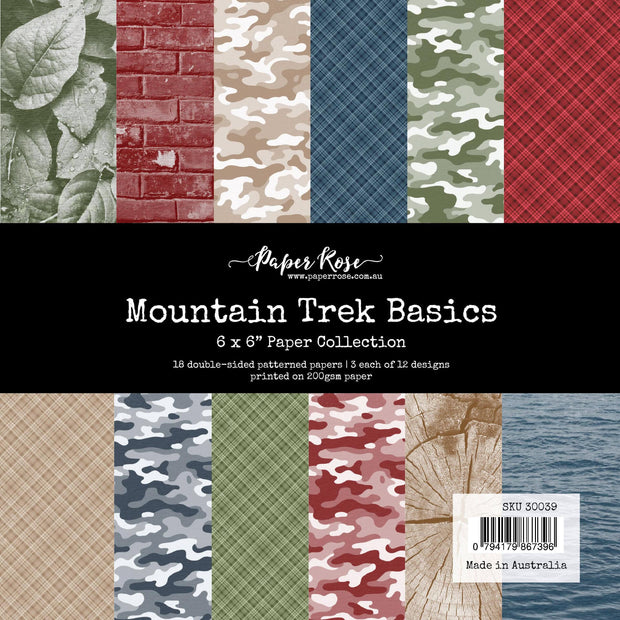 Mountain Trek Basics 6x6 Paper Collection 30039 - Paper Rose Studio