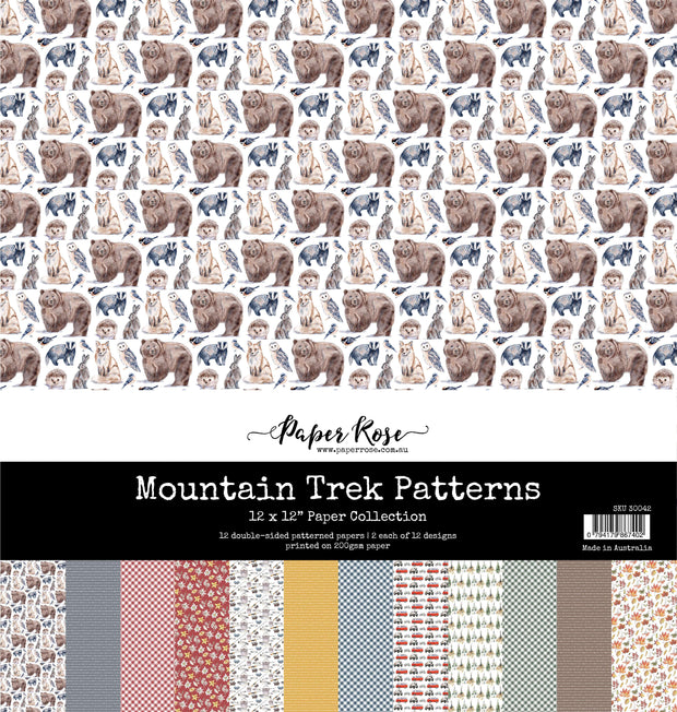 Mountain Trek Patterns 12x12 Paper Collection 30042 - Paper Rose Studio