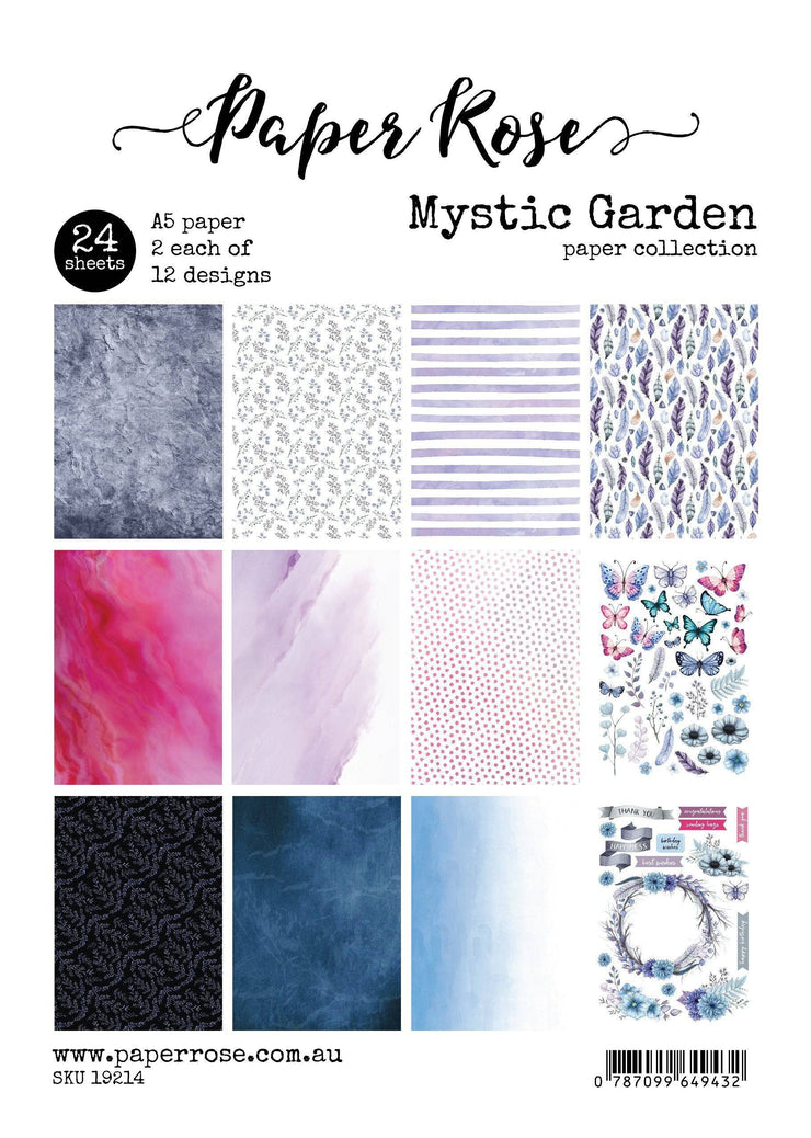 Mystic Garden A5 24pc Paper Pack 19214 - Paper Rose Studio