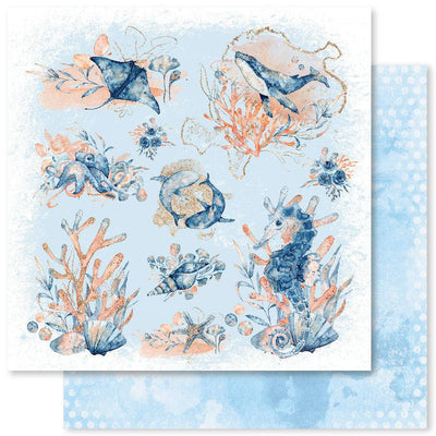 Ocean Dance A 12x12 Paper (12pc Bulk Pack) 20099 - Paper Rose Studio
