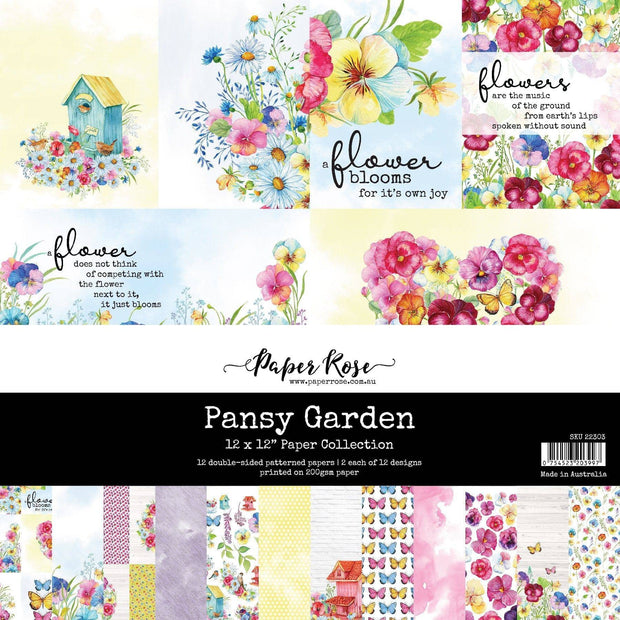 Pansy Garden 12x12 Paper Collection 22303 - Paper Rose Studio