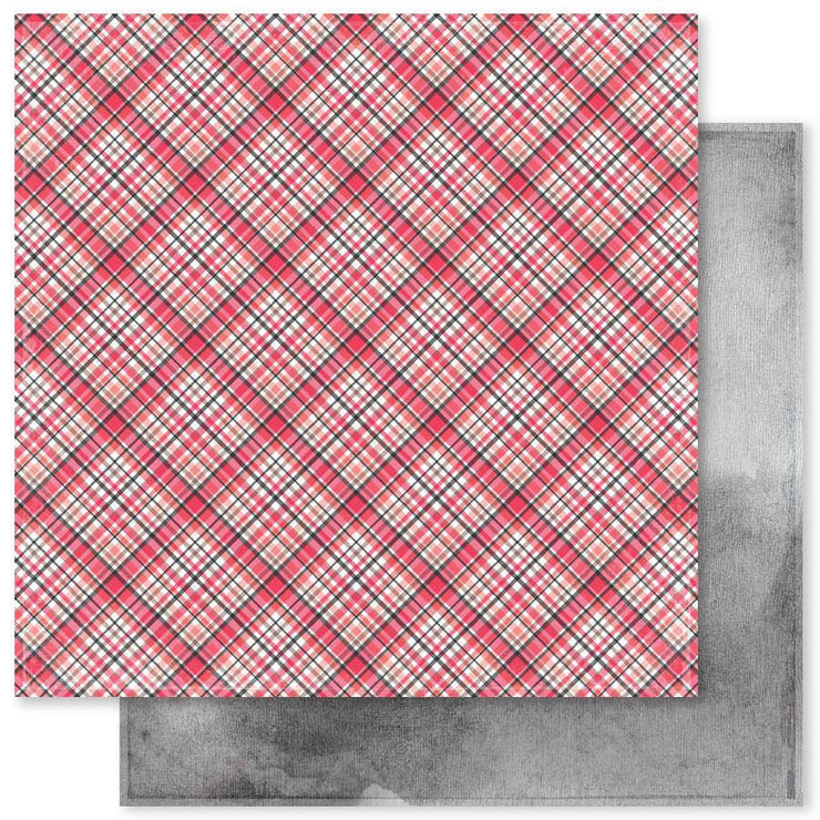 Plaid & Watercolour Mix B 12x12 Paper (12pc Bulk Pack) 20417 - Paper Rose Studio