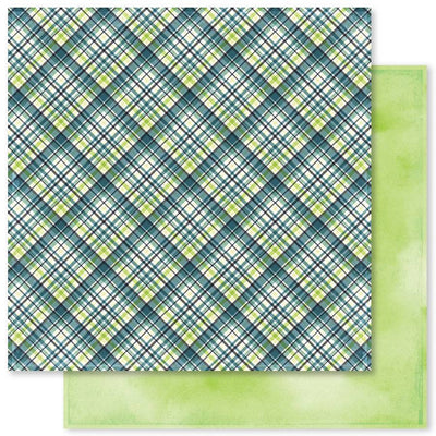 Plaid & Watercolour Mix C 12x12 Paper (12pc Bulk Pack) 20420 - Paper Rose Studio