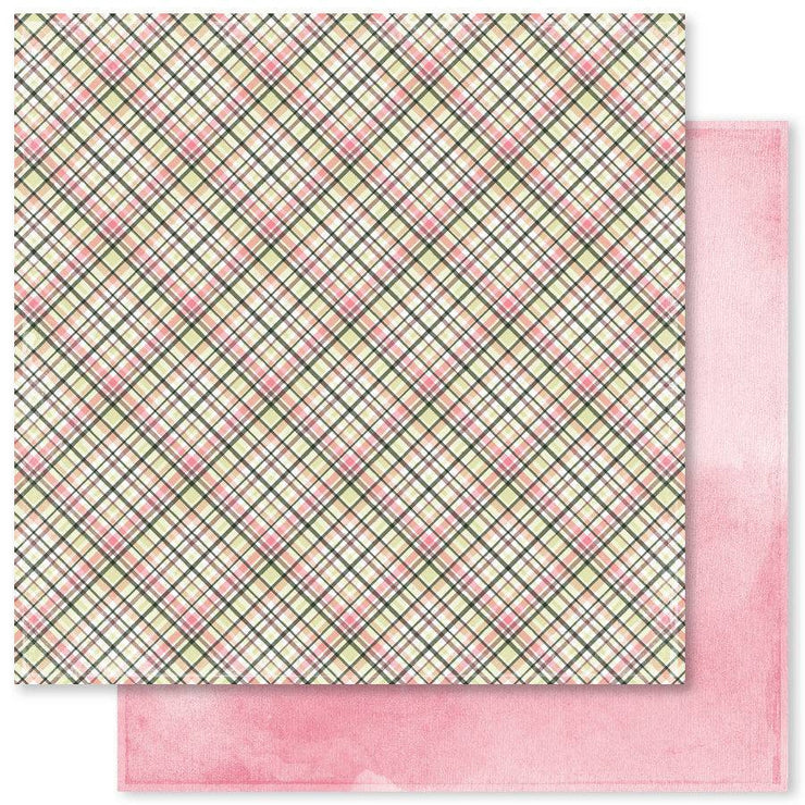 Plaid & Watercolour Mix D 12x12 Paper (12pc Bulk Pack) 20423 - Paper Rose Studio