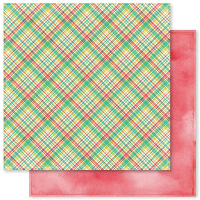 Plaid & Watercolour Mix F 12x12 Paper (12pc Bulk Pack) 20429 - Paper Rose Studio