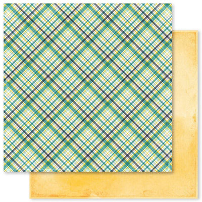 Plaid & Watercolour Mix G 12x12 Paper (12pc Bulk Pack) 20432 - Paper Rose Studio