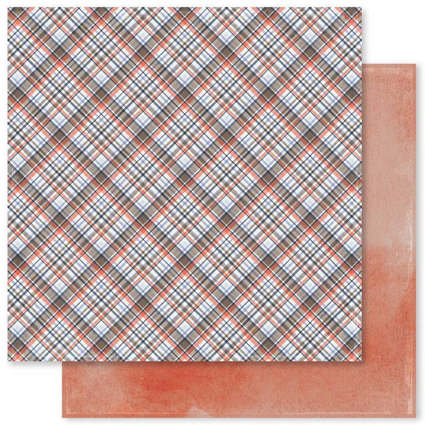 Plaid & Watercolour Mix J 12x12 Paper (12pc Bulk Pack) 20441 - Paper Rose Studio