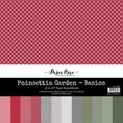Poinsettia Garden Basics 12x12 Paper Collection 26869 - Paper Rose Studio