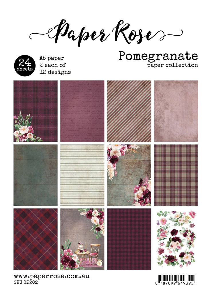 Pomegranate A5 24pc Paper Pack 19202 - Paper Rose Studio