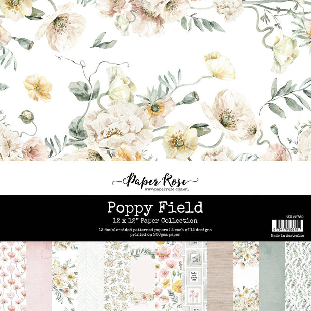 Poppy Field 12x12 Paper Collection 25780 - Paper Rose Studio