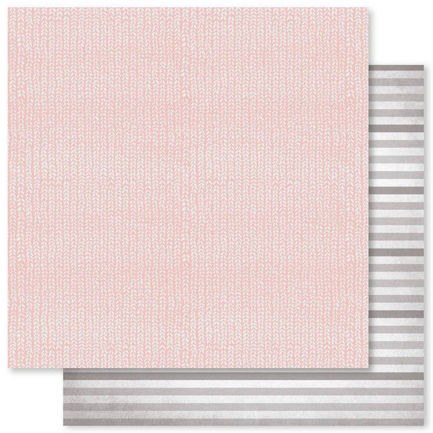 Pretty in Pink Christmas Basics A 12x12 Paper (12pc Bulk Pack) 27766 - Paper Rose Studio