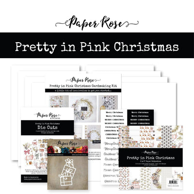 Pretty in Pink Christmas Cardmaking Kit 27820 - Paper Rose Studio