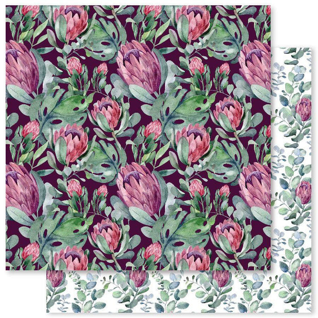 Protea Garden Patterns B 12x12 Paper (12pc Bulk Pack) 28084 - Paper Rose Studio