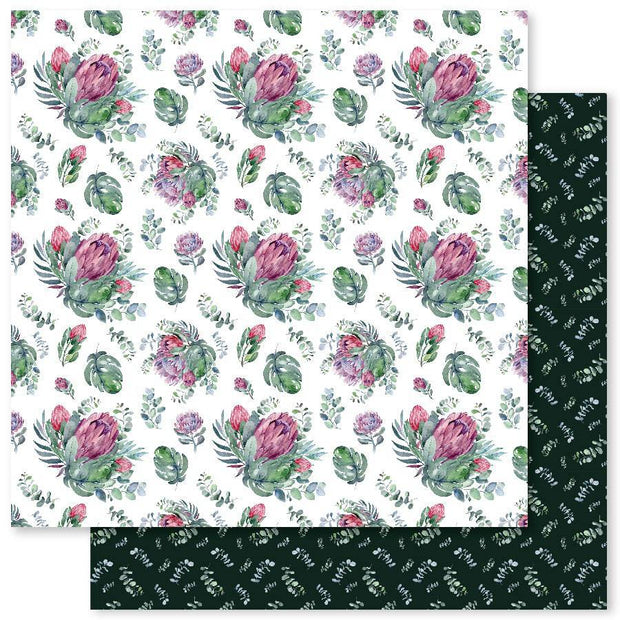 Protea Garden Patterns E 12x12 Paper (12pc Bulk Pack) 28093 - Paper Rose Studio