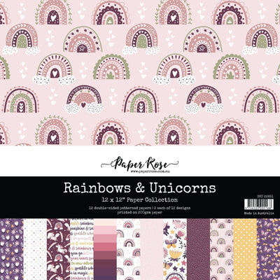 Rainbows & Unicorns 12x12 Paper Collection 22651 - Paper Rose Studio