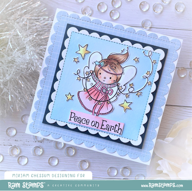 Peace Angel Clear Stamp 32658 - Paper Rose Studio