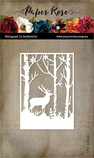 Reindeer in Forest Metal Cutting Die 16945 - Paper Rose Studio