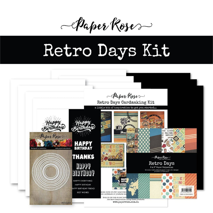 Retro Days Cardmaking Kit 22372 - Paper Rose Studio