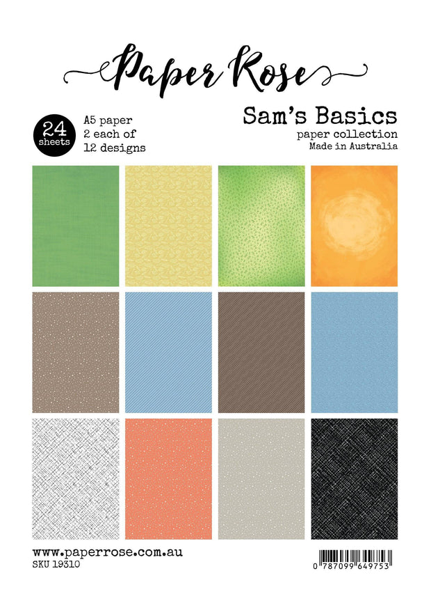 Sam's Basics A5 24pc Paper Pack 19748 - Paper Rose Studio