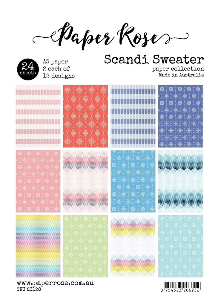 Scandi Sweater A5 24pc Paper Pack 23128 - Paper Rose Studio