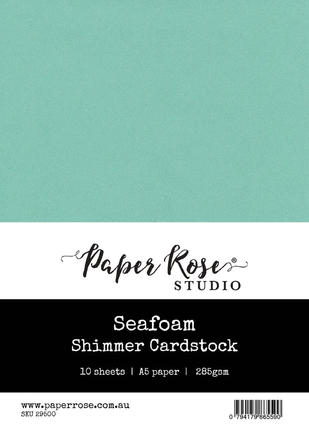 Seafoam Shimmer Cardstock A5 10pc 29500 - Paper Rose Studio