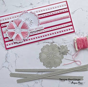 Slimline Stitching Borders Metal Cutting Die 26347 - Paper Rose Studio