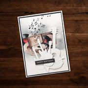 Small Guitar Duo Metal Cutting Die 28288 - Paper Rose Studio