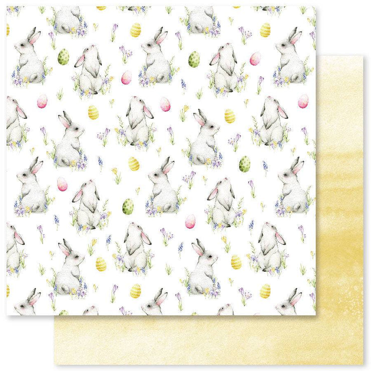 Spring Bunnies B 12x12 Paper (12pc Bulk Pack) 29479 - Paper Rose Studio