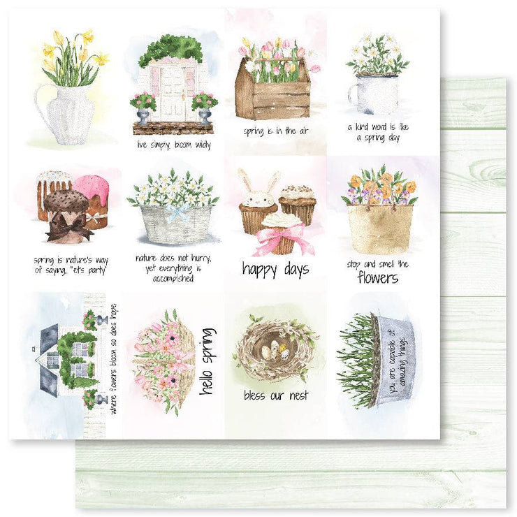 Spring Garden A 12x12 Paper (12pc Bulk Pack) 25291 - Paper Rose Studio
