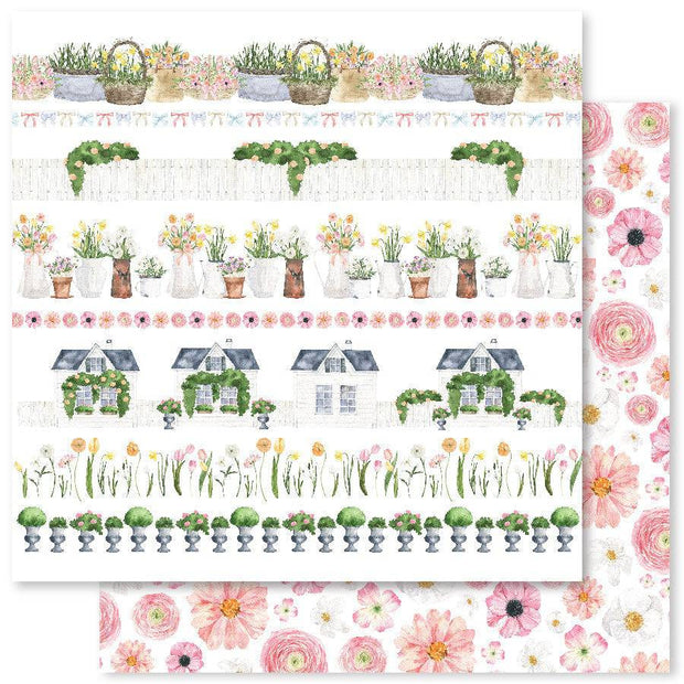 Spring Garden C 12x12 Paper (12pc Bulk Pack) 25297 - Paper Rose Studio
