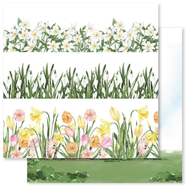 Spring Garden F 12x12 Paper (12pc Bulk Pack) 25306 - Paper Rose Studio