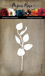Stitched Eucalyptus Branch Metal Die 18081 - Paper Rose Studio