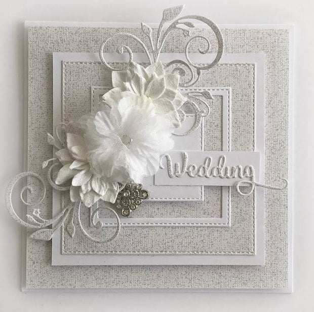 Stitched Squares Metal Cutting Die 16578 - Paper Rose Studio