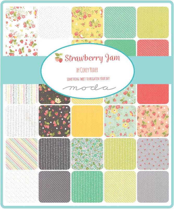 Strawberry Jam by Corey Yoder Mini Charm Pack - Moda Fabrics - Paper Rose Studio