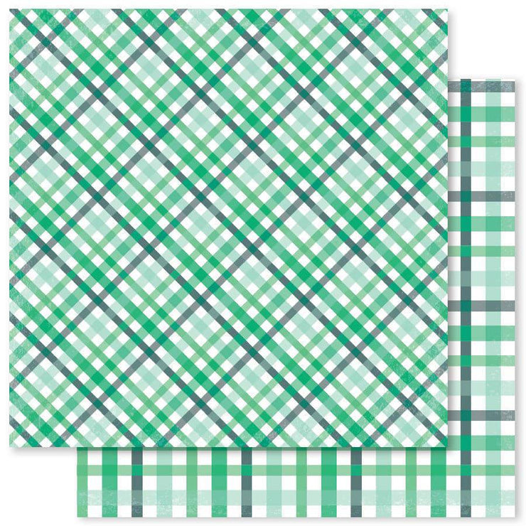 Summer Plaid D 12x12 Paper (12pc Bulk Pack) 20249 - Paper Rose Studio