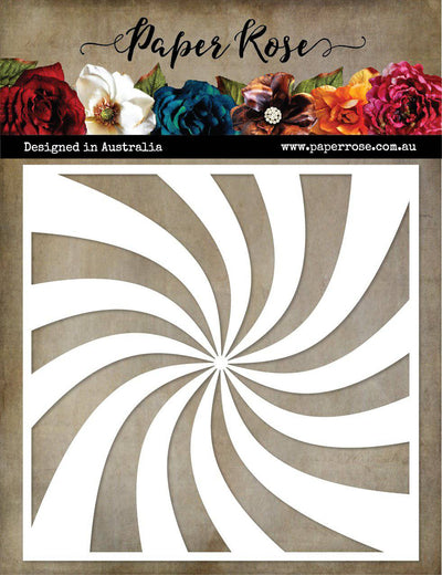 Sun Swirl 6x6" Stencil 19736 - Paper Rose Studio