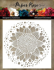 Sunflower 6x6" Stencil 20123 - Paper Rose Studio