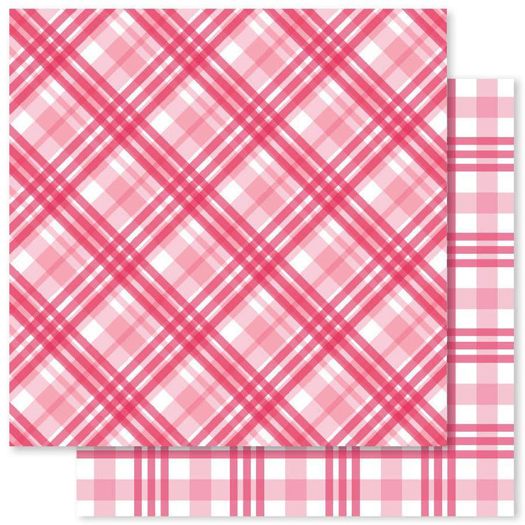 Sweet Plaids B 12x12 Paper (12pc Bulk Pack) 25027 - Paper Rose Studio