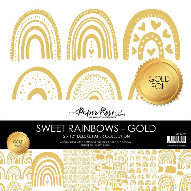 Sweet Rainbows 12x12 Paper Collection 26275 - Foil - Paper Rose Studio