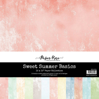 Sweet Summer Basics 12x12 Paper Collection 25753 - Paper Rose Studio